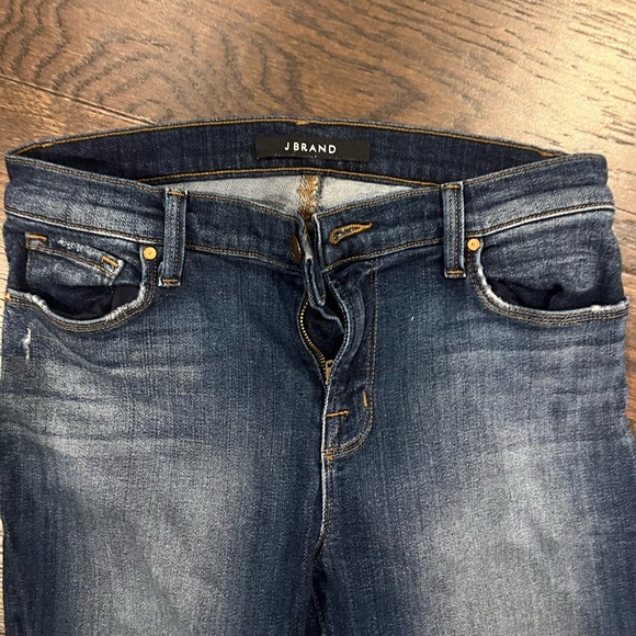 J Brand distressed blue jeans. Size 28. - Picture 2 of 3